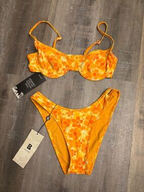 NWT Blackbough Swim Vitamin C Bikini Set - Fiona Underwire Top & Cheeky Bottoms
